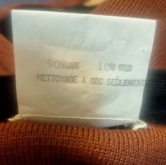 Vintage 80's Matsuda Nicole Tokyo  Very Rare Wool Funnel Neck Sweater Size M - Picture 8 of 8